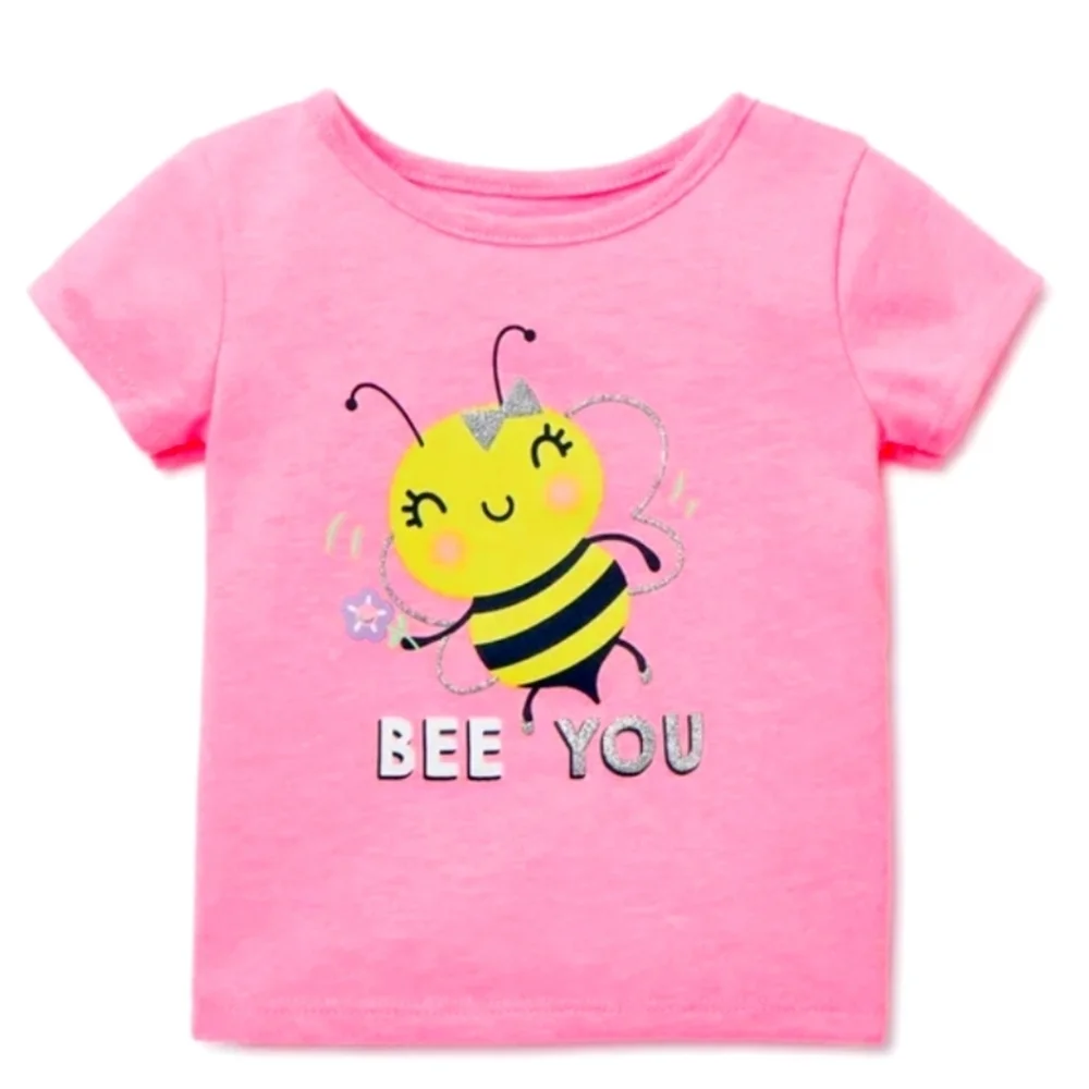 Wonder Nation Set of three colorful tops for baby girl sizes 6-9 months